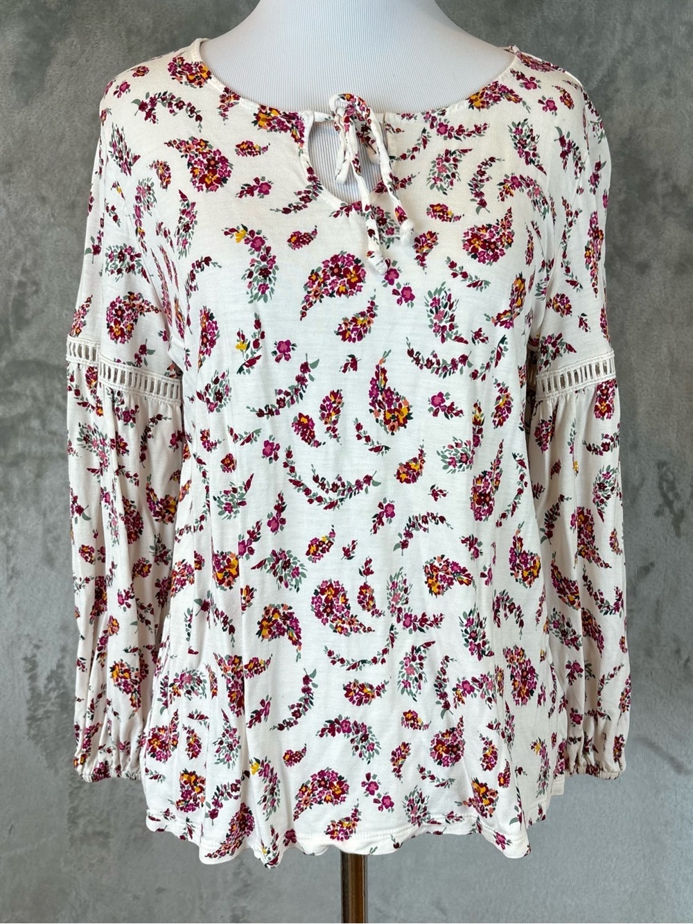 Old Navy Floral Paisley Bohemian Cottagecore Blouse Wmn’s M